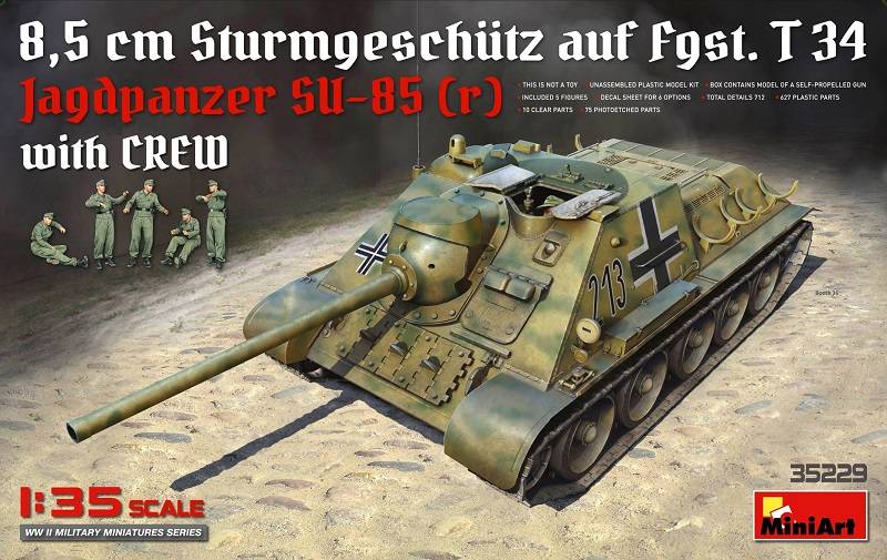 JagdPanzer SU-85(r) w/Crew
