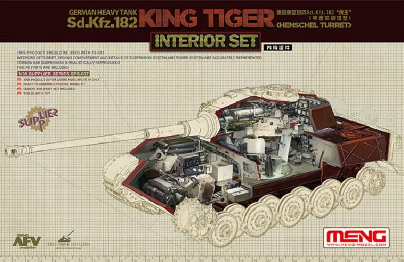 German Heavy Tank Sd.Kfz.182 "King Tiger" (Henschel Turret) Interior Set