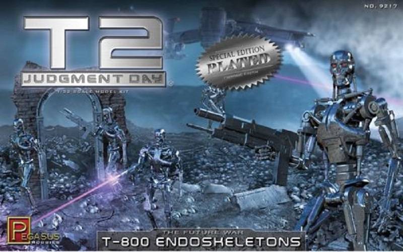 T-800 Endoskeletons T2 Judgment Day édition chromée