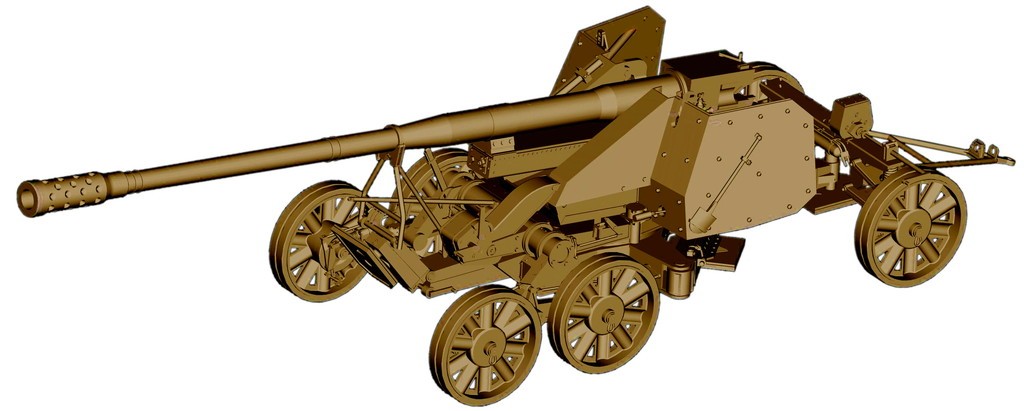 CANON ANTI CHAR SUPER LOURD ALLEMAND - 12.8cm PaK44 (Rheinmetall) 1944 – Image 3