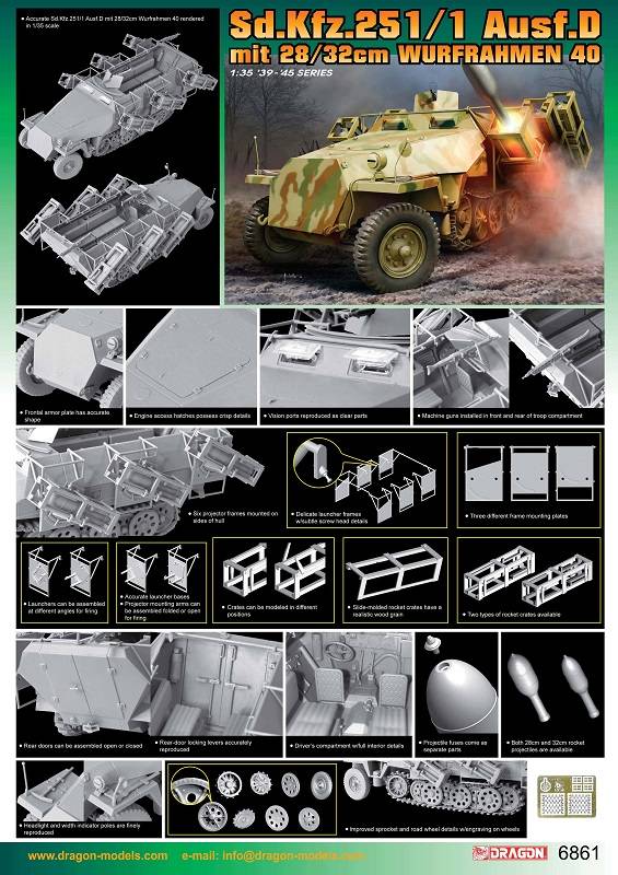 Sd.Kfz.251/1 Ausf.D mit 28/32cm Wurfrahmen 40 – Image 2