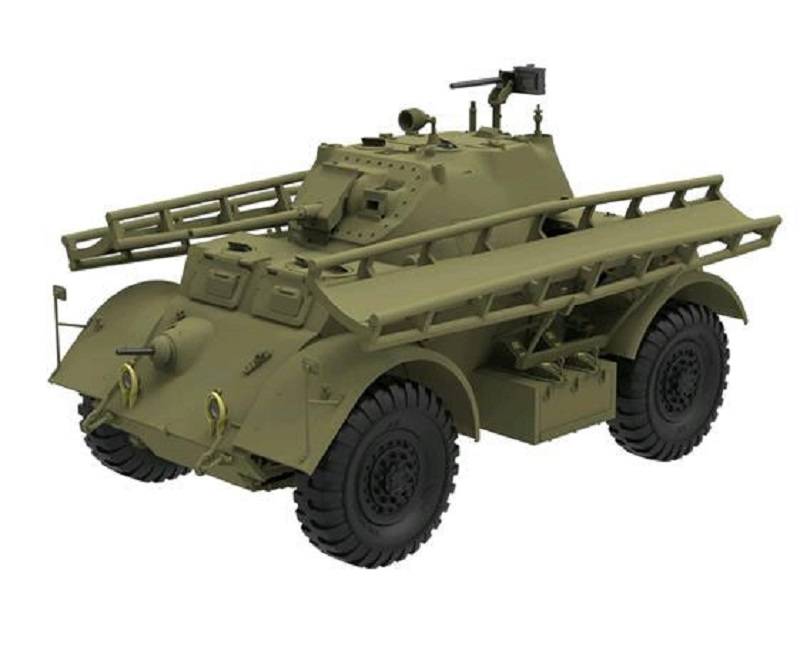 T17E1 Staghound MK.1 (Late Production) with 12 feet Assault Bridge – Image 3