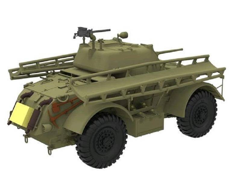 T17E1 Staghound MK.1 (Late Production) with 12 feet Assault Bridge – Image 4
