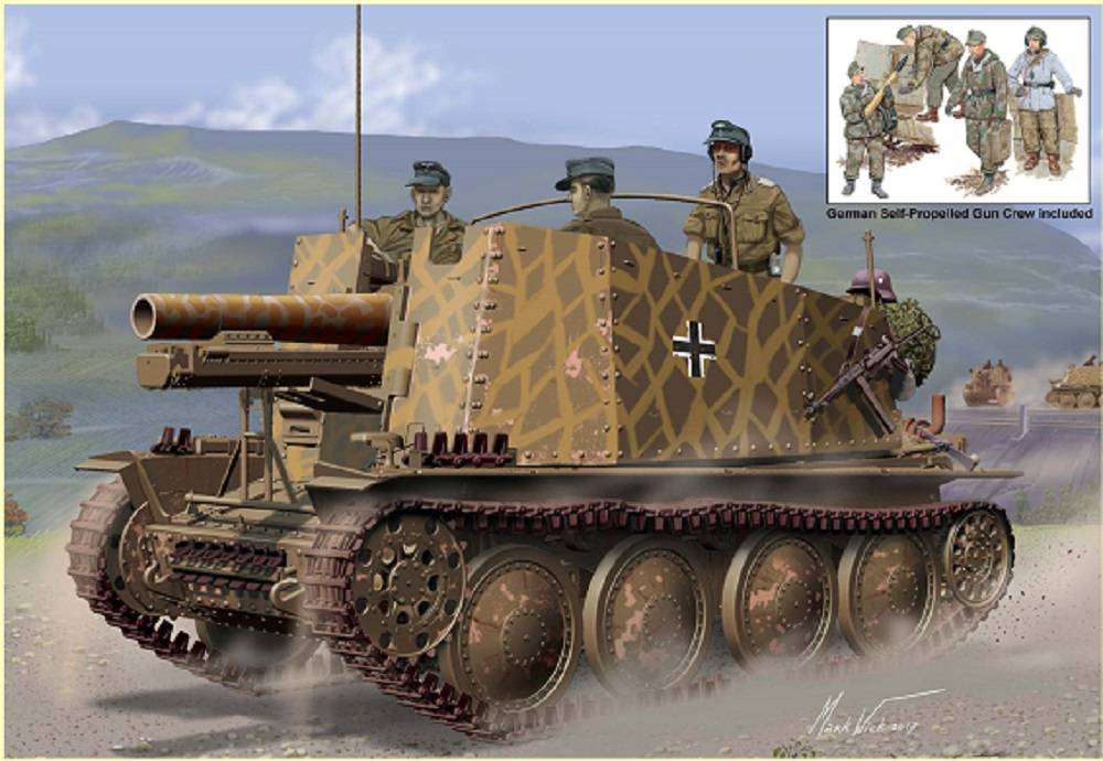 Geschutzwagen 38 H fur s.IG.33/1 Initial Production w/Gun Crew – Image 3