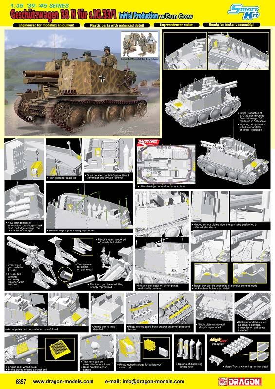 Geschutzwagen 38 H fur s.IG.33/1 Initial Production w/Gun Crew – Image 2