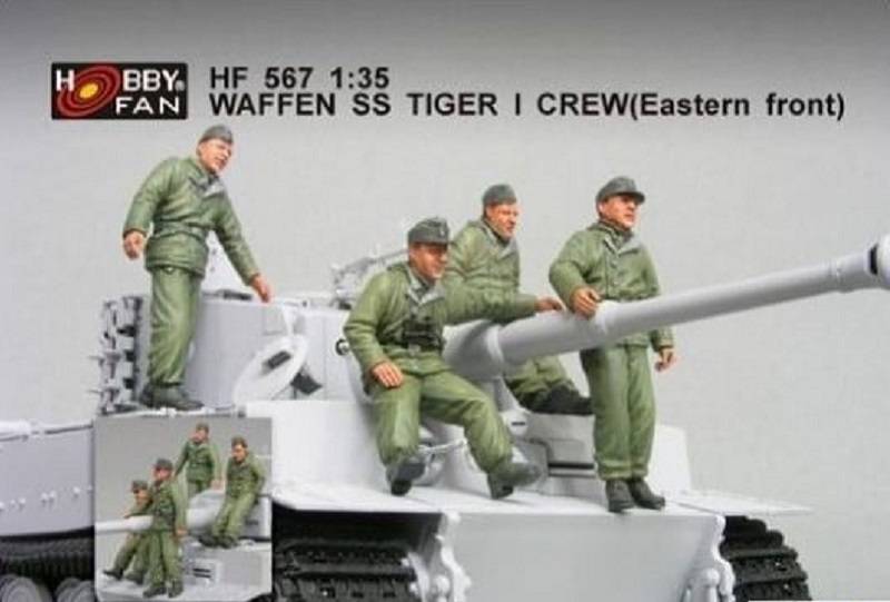 Waffen SS Tiger I Tank Crew Eastern Front