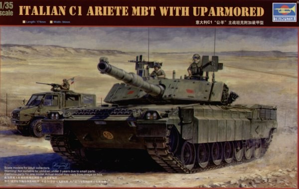 Italian C1 Ariete MBT with uparmored