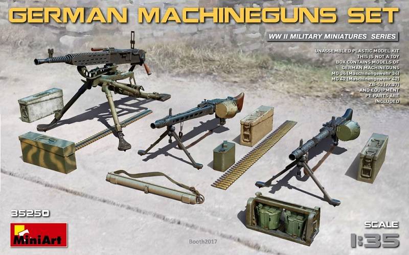 GERMAN MACHINEGUNS SET