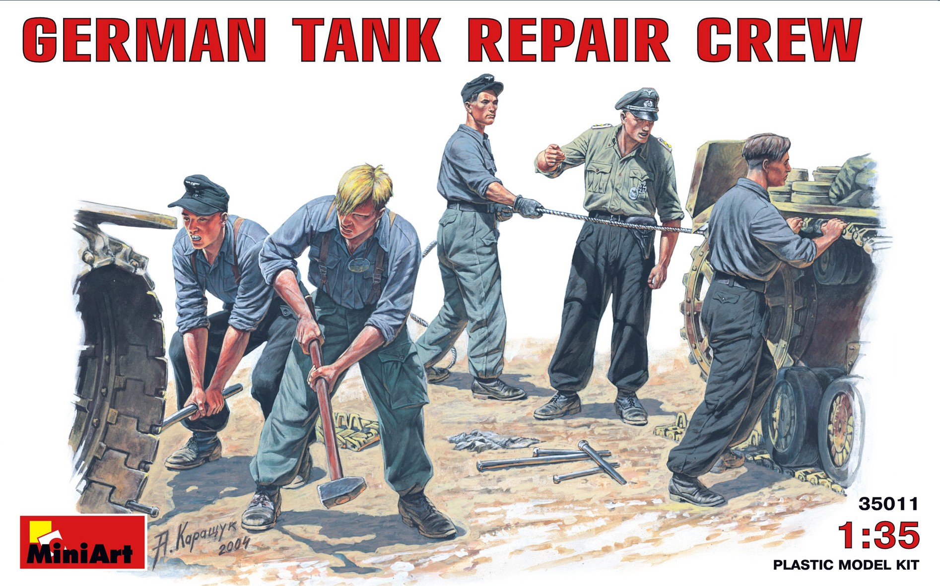 GERMAN TANK REPAIR CREW