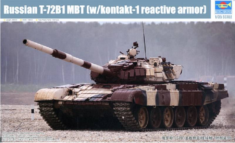 Russian T-72B1 MBT (w/kontakt-1 reactive armor)