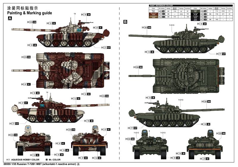 Russian T-72B1 MBT (w/kontakt-1 reactive armor) – Image 2