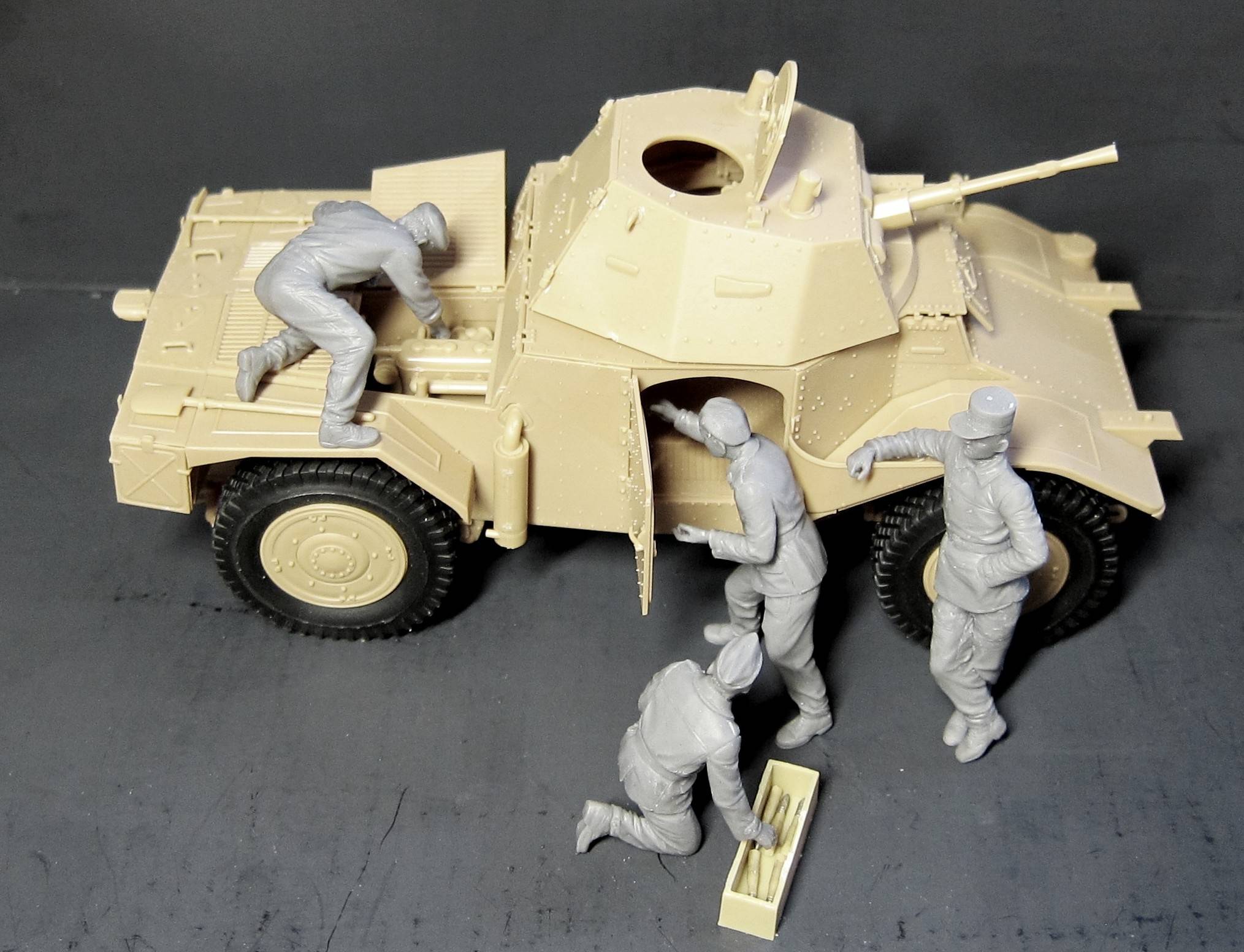Panhard 178 with French Armoured Vehicle Crew – Image 2