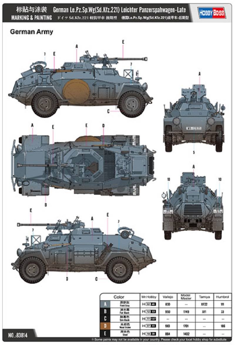German Le.Pz.Sp.Wg Sd.Kfz.221 Leichter Panzerspahwagen-Late – Image 2