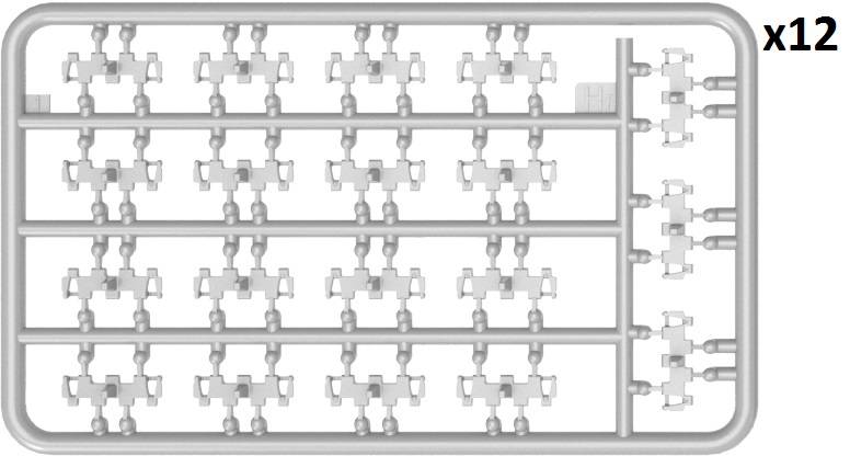 ENSEMBLE DE LIENS DE VOIE INDIVIDUELS T-54,T-55,T-62 OMSh. TYPE TARDIF – Image 12