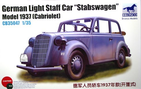 German Opel Stabswagen modèle 1937 cabriolet