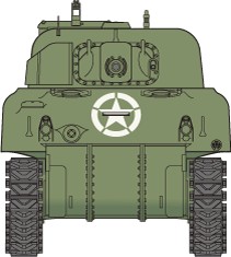 U.S. M4A1 Sherman Mid Production Free French Army (2nd Armored Division)