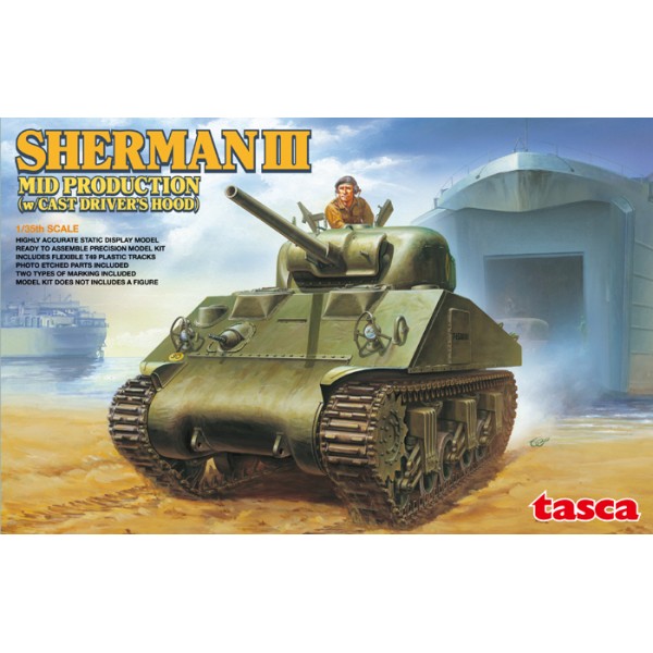 British Army Sherman III Mid Production (w/Cast Driver's Hood)