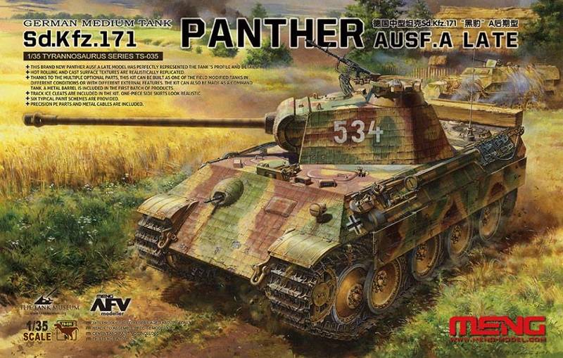 German Medium Tank Sd.Kfz.171 PANTHER Ausf. A Late