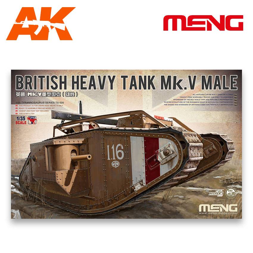 BRITISH HEAVY TANK Mk.V MALE (with full interior) – Image 13