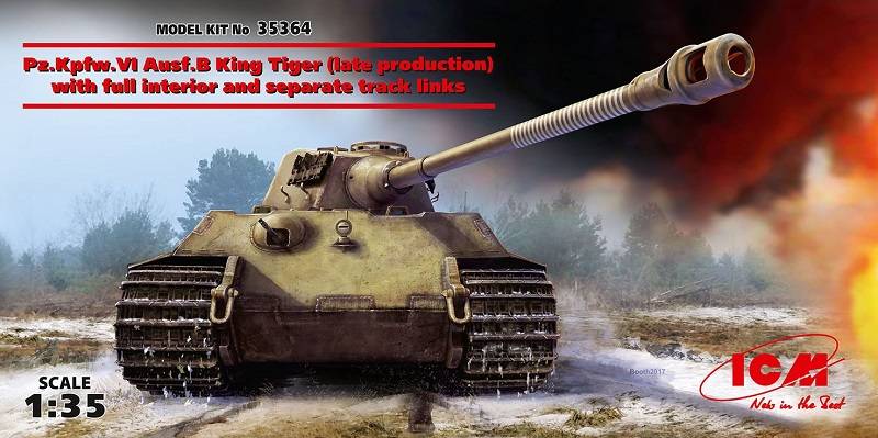 Pz.Kpfw.VI Ausf.B King Tiger (late production) with full interior WWII German Heavy Tank