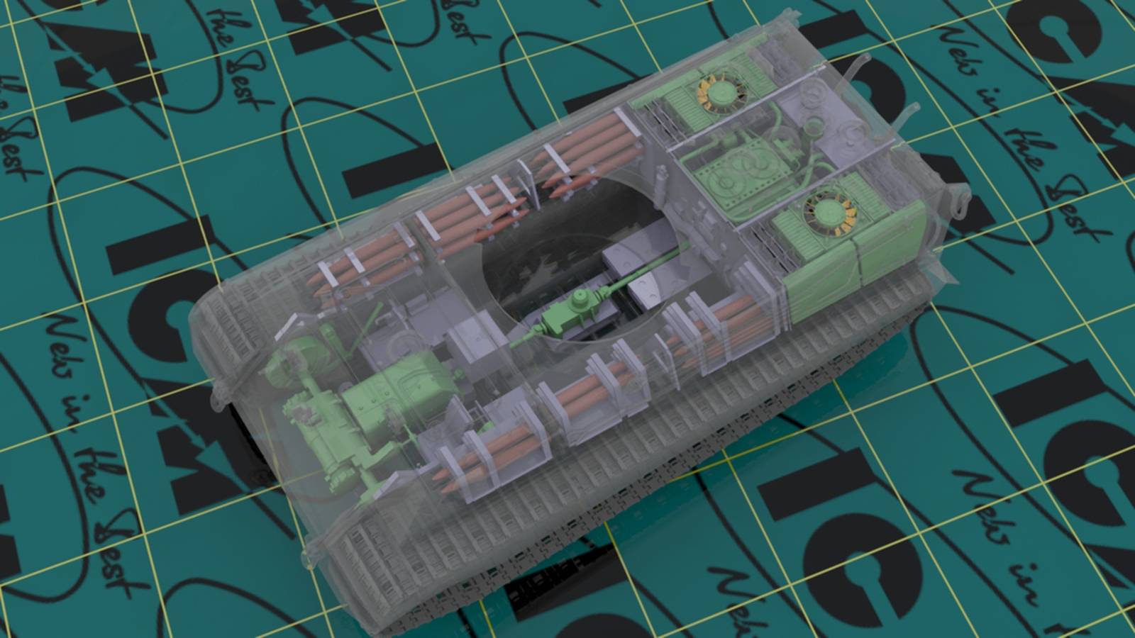 Pz.Kpfw.VI Ausf.B King Tiger (late production) with full interior WWII German Heavy Tank – Image 3