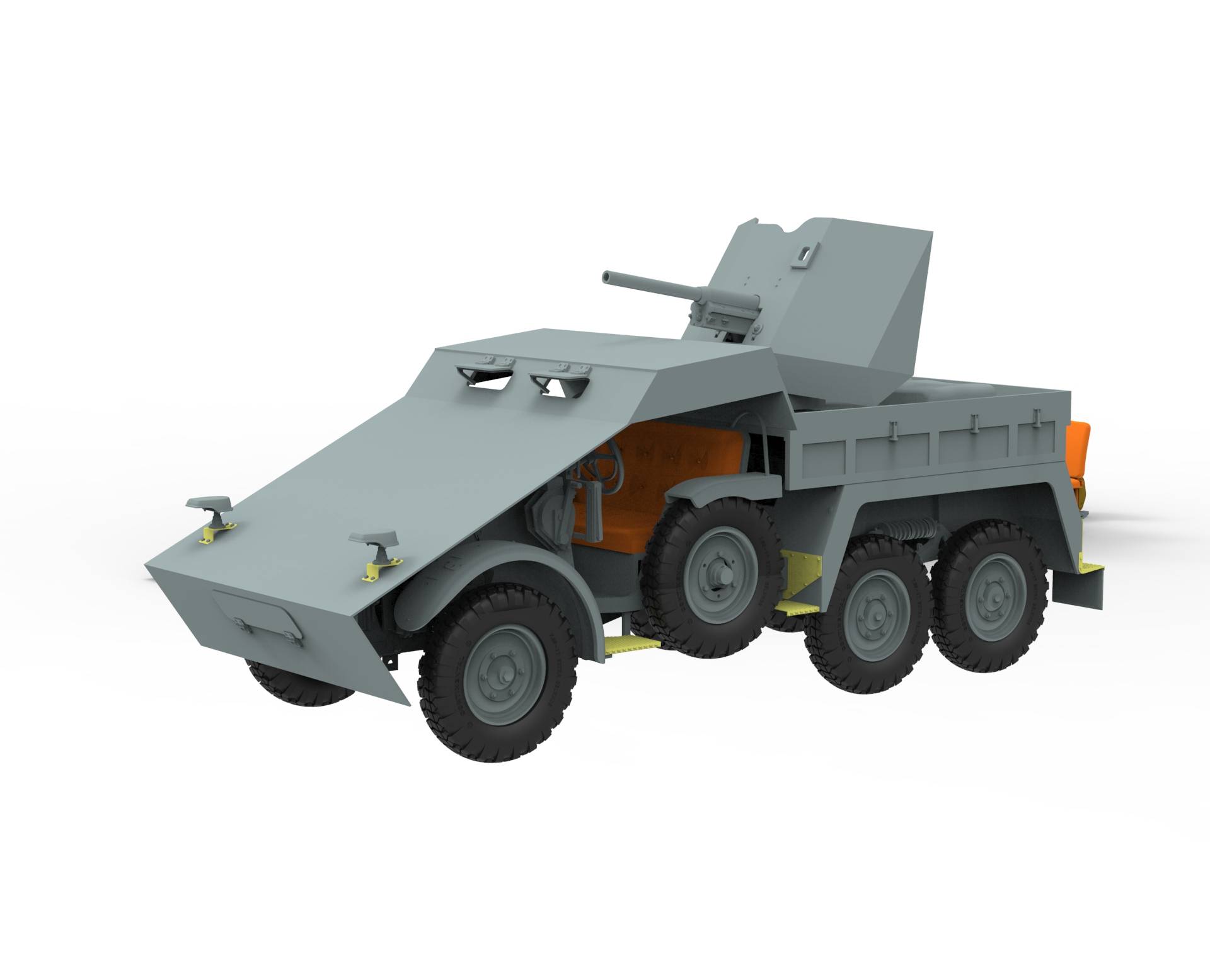 Armored Krupp Protze Kfz.69 with 3.7cm Pak 36 (late version) – Image 3