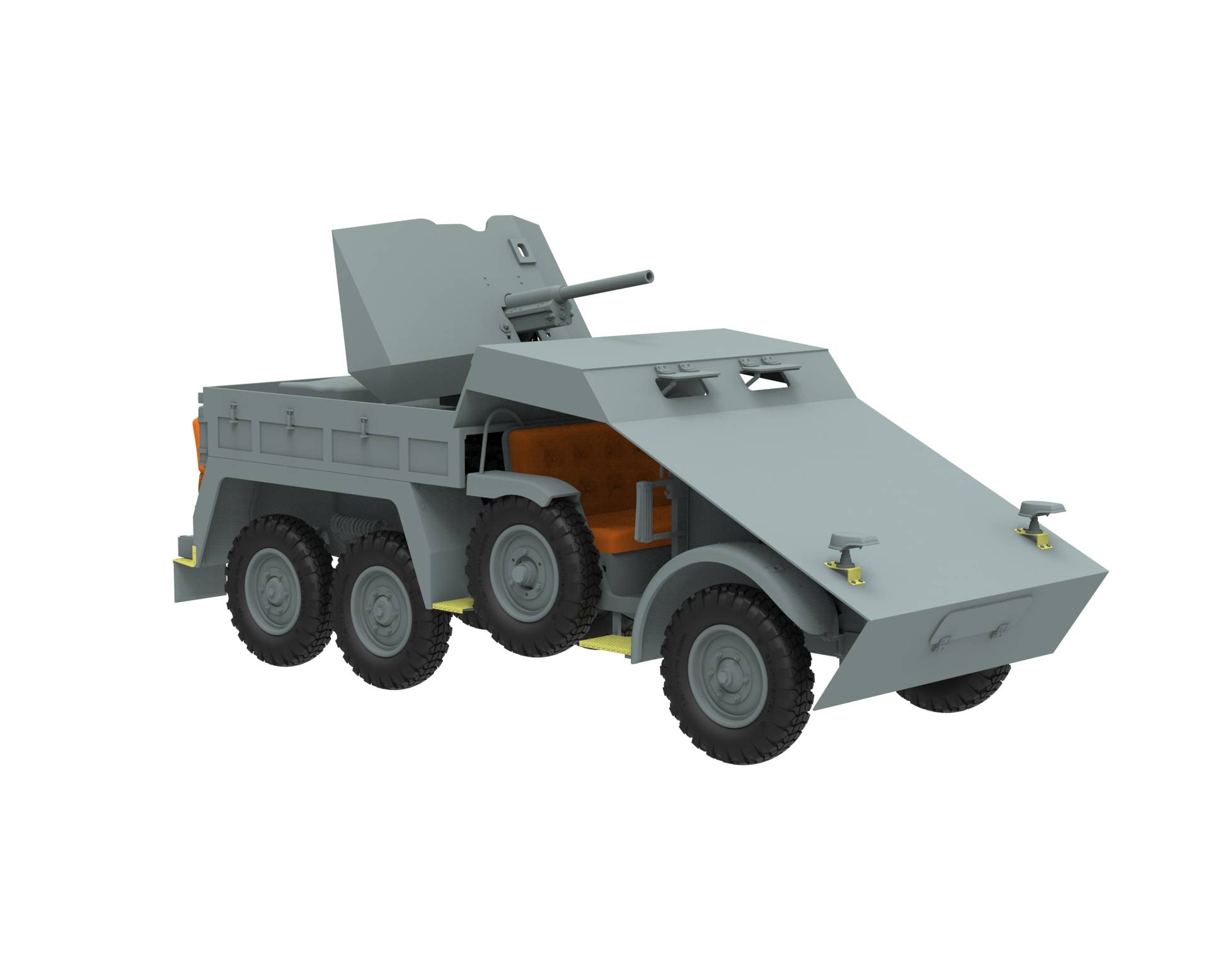 Armored Krupp Protze Kfz.69 with 3.7cm Pak 36 (late version) – Image 4