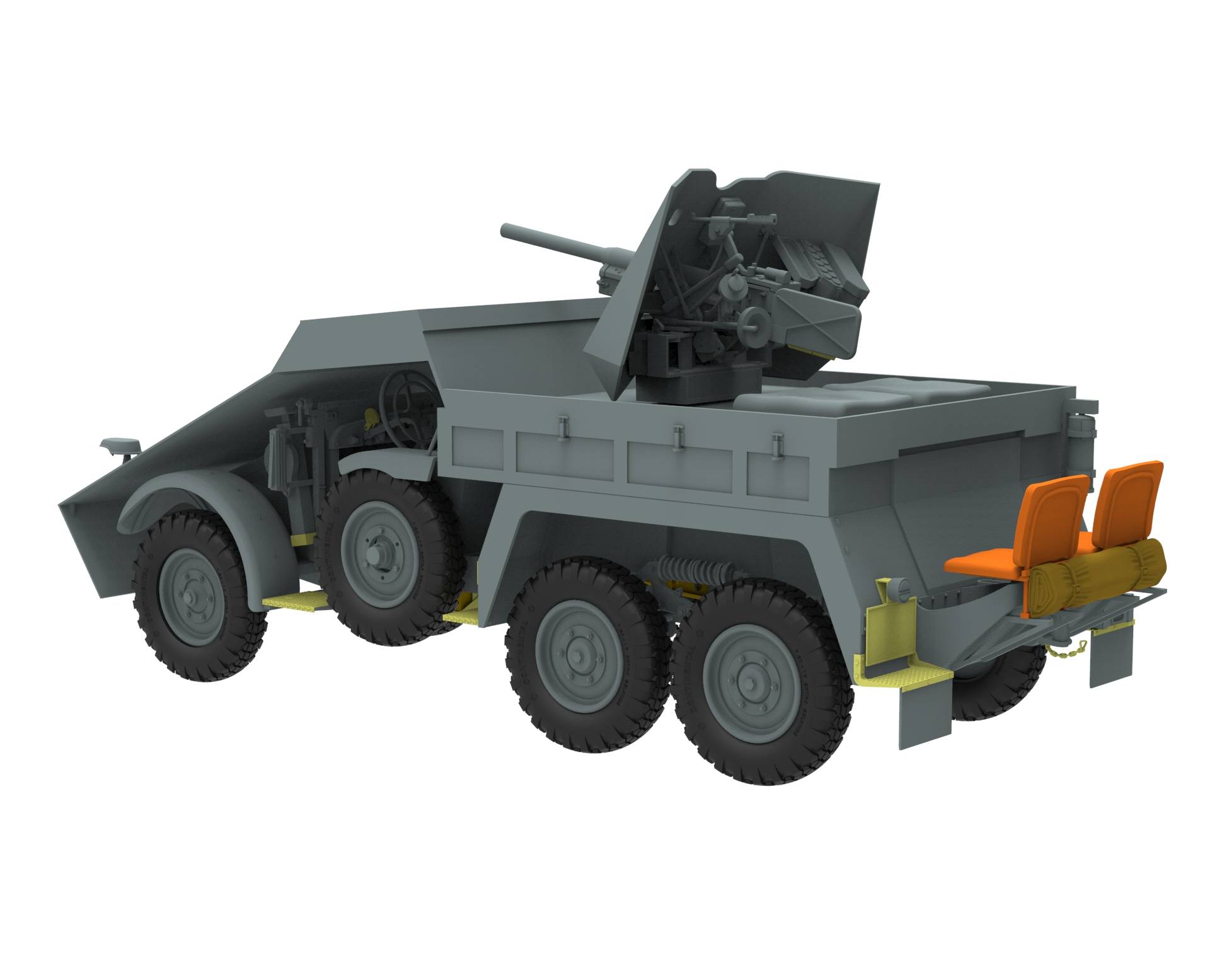 Armored Krupp Protze Kfz.69 with 3.7cm Pak 36 (late version) – Image 6