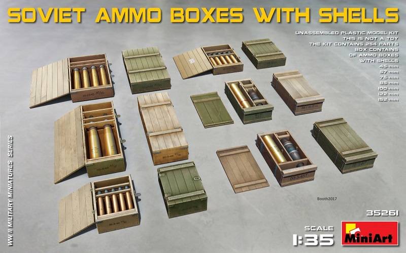 SOVIET AMMO BOXES w/SHELLS