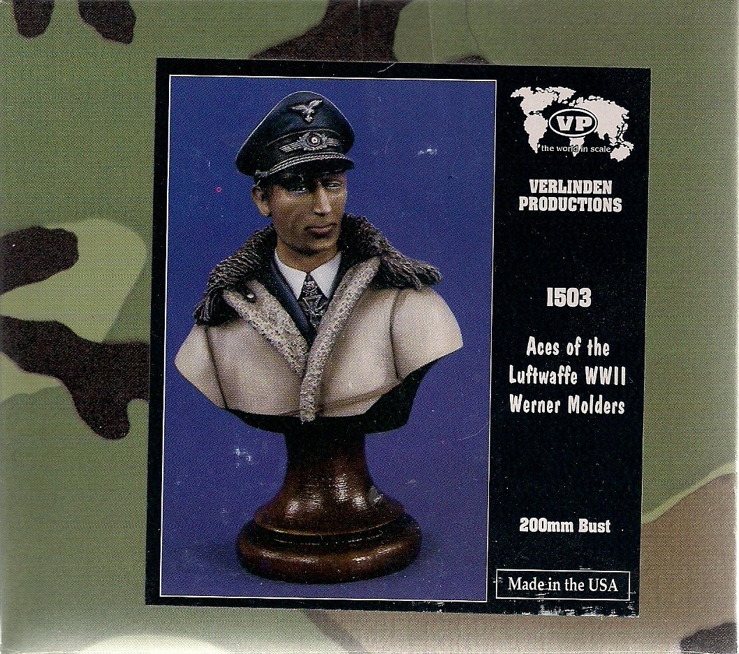 Aces of the Luftwaffe WWII Werner Molders Bust VERLINDEN PRODUCTIONS 1503 200mm buste