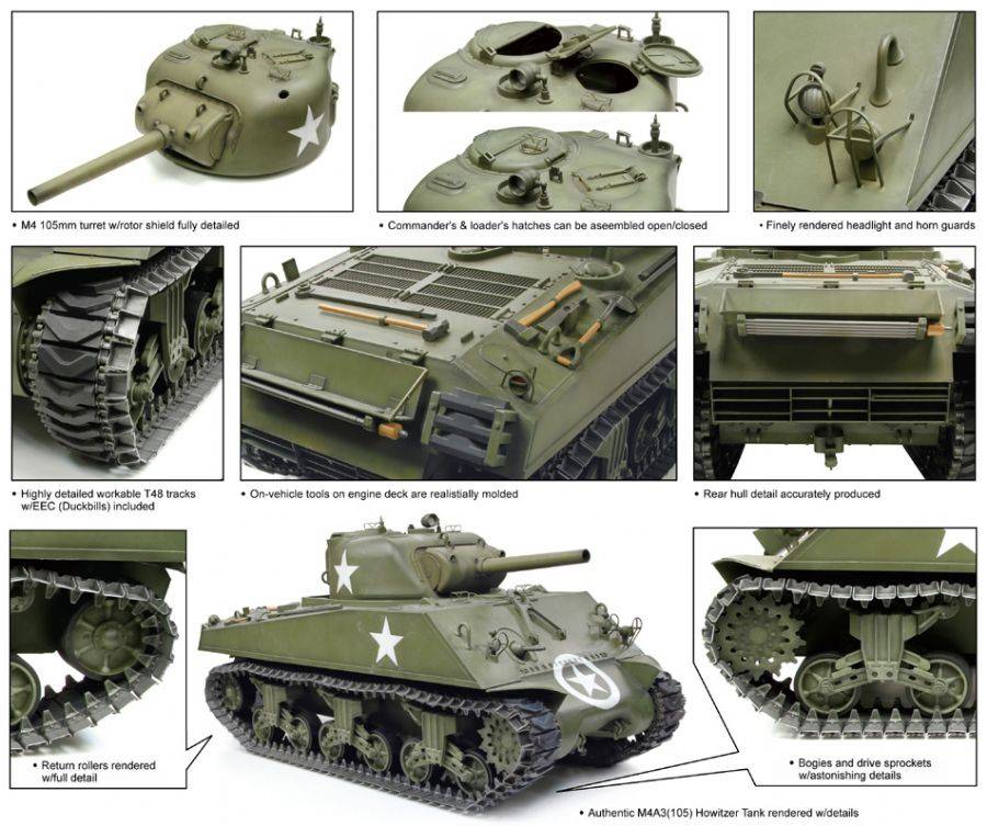 M4A3(105) Howitzer Tank – Image 3
