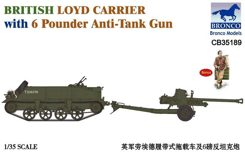 British Loyd Carrier with 6 Pounder Anti-Tank Gun