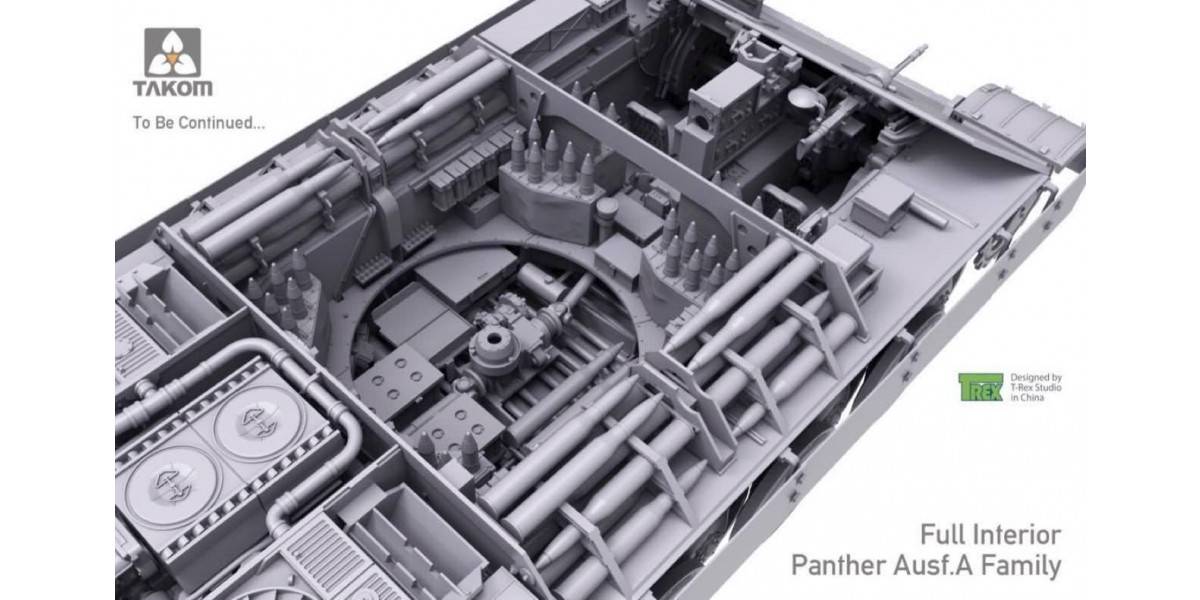 PANTHER Ausf.A Sd.Kfz.171/267 LATE PROD.FULL INTERIOR 2 IN 1 – Image 6