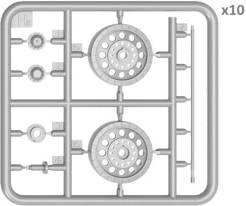 T-54 WHEELS SET. EARLY TYPE – Image 2
