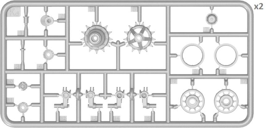T-54 WHEELS SET. EARLY TYPE – Image 3