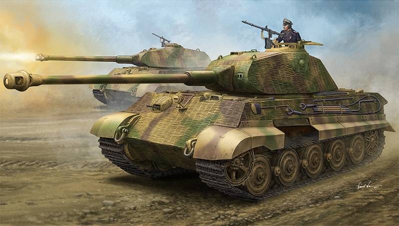 German Sd.Kfz.182 King Tiger “Porsche Turret” w/ Zimmerit – Image 2