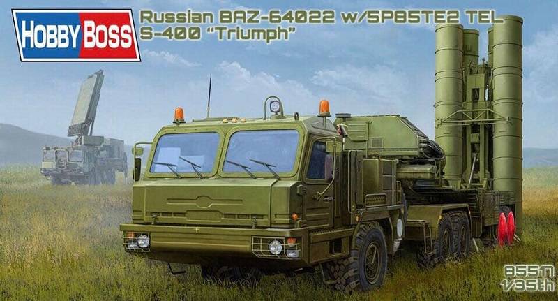 Russian BAZ-64022 with 5P85TE2 TEL S-400