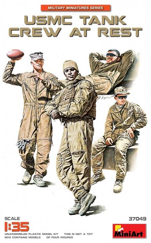 USMC TANK CREW AT REST
