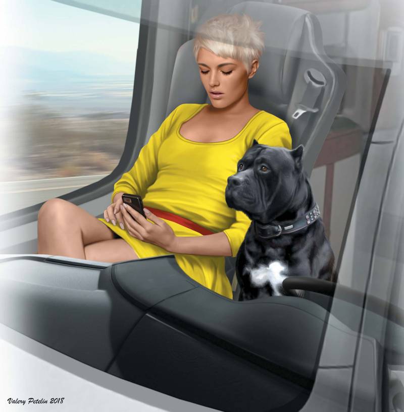 Joni (Lookout) Johnson & her dog Maxx Truckers serie Kit No.5 – Image 4