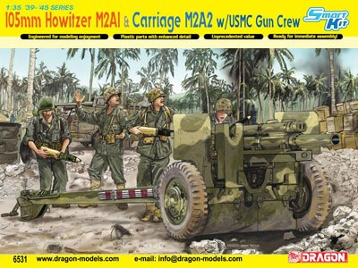 105 mm Howitzer M2A1 & Carriage M2A2 w/USMC gun crew