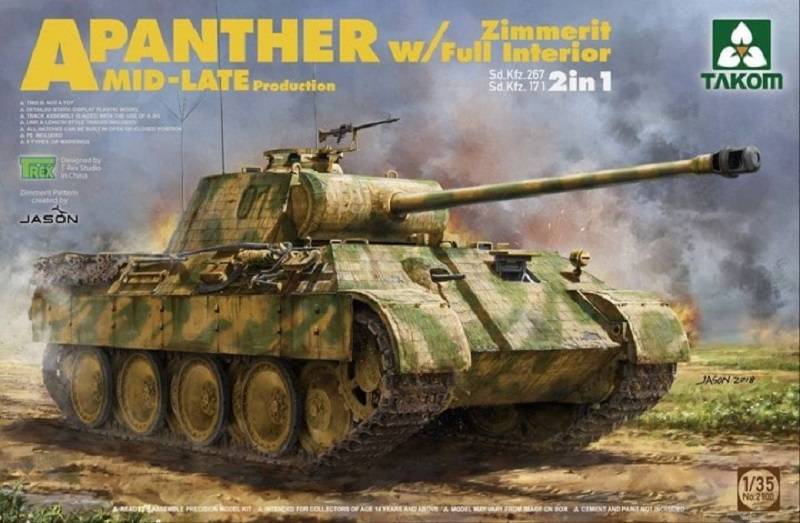 Panther A Zimmerit w/Full Interior MID-Late production