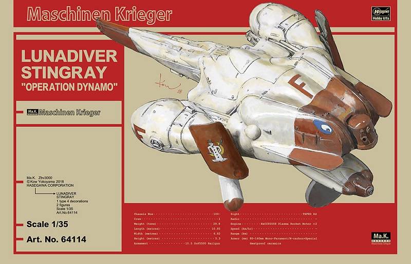 LUNADIVER STINGRAY MASCHINEN KRIEGER