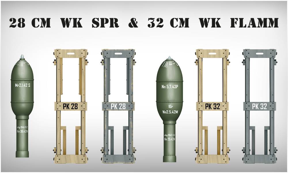 GERMAN ROCKET LAUNCHER with 28cm WK Spr & 32cm WK Flamm – Image 20