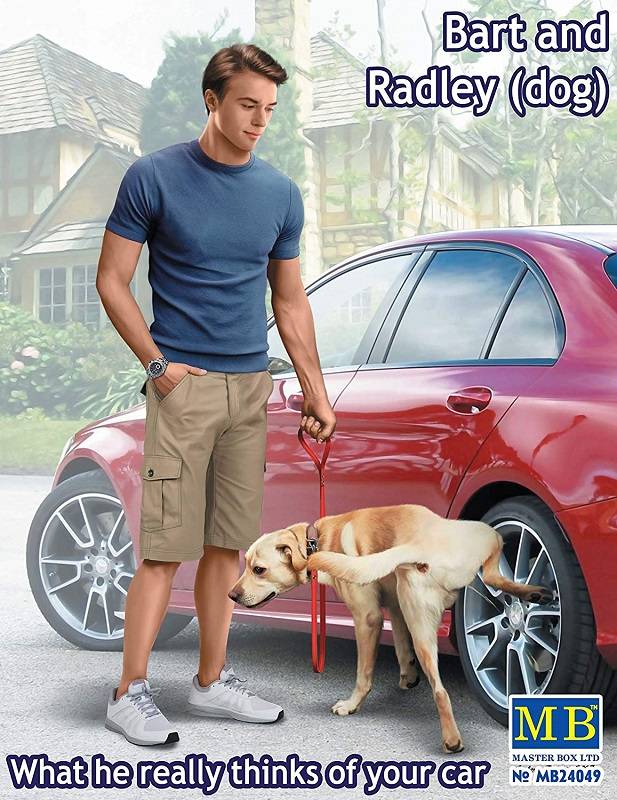 Bart and Radley (dog) What The really thinks of your car