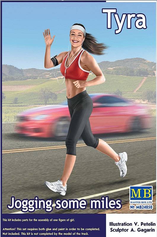 Tyra jogging some miles