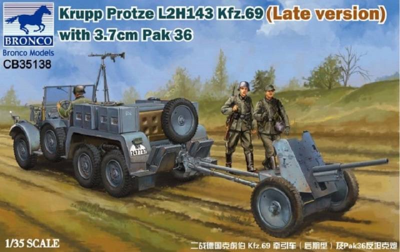 Krupp Protze L2H143 Kfz.69 (Late version) with 3.7cm Pak 36