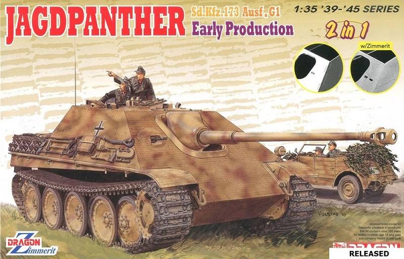 Jagdpanther Sd.Kfz.173 Ausf.G1 Early Production w/Zimmerit (2 in 1)