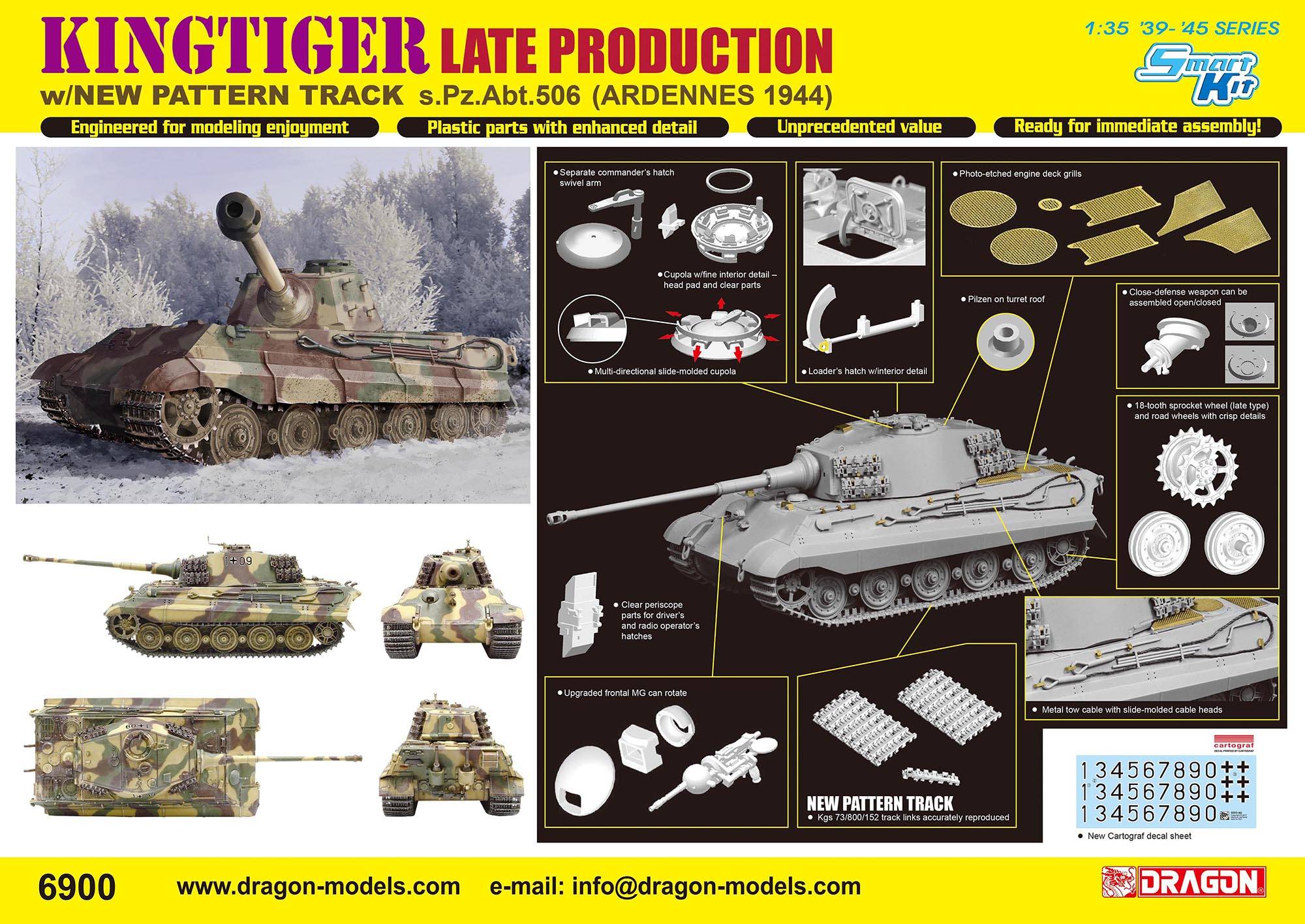 Kingtiger Late Production w/New Pattern Track s.Pz.Abt.506 Ardennes 1944 – Image 2