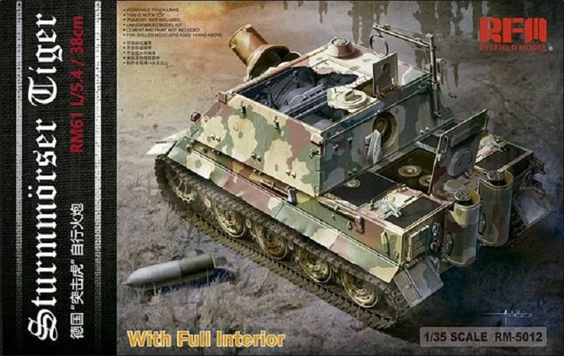 Sturmmörser Tiger RM61 L/5,4 / 38 cm With Full Interior