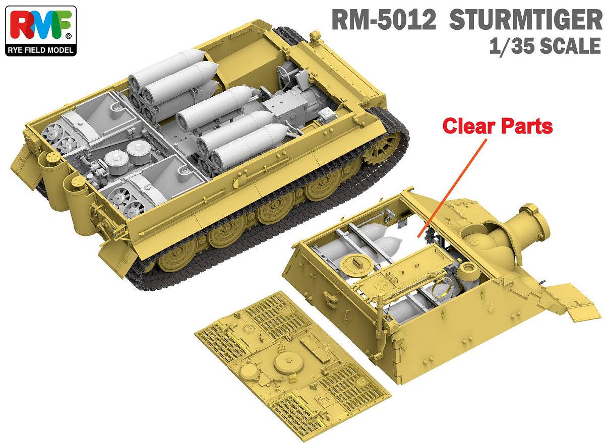 Sturmmörser Tiger RM61 L/5,4 / 38 cm With Full Interior – Image 4